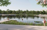 FOTO Plan pentru București - Lagună în mijlocul Capitalei, peninsule plutitoare și o fermă pe apă