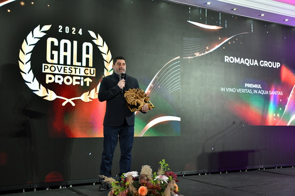 VIDEO&FOTO Profit.ro a premiat manageri de top și companii românești de succes, dar și un tânăr olimpic de excepție al României, la Gala Povești cu Profit... Made în România. Show Alexandru Andrieș