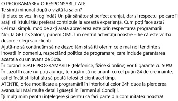 FOTO O nouă tendință printre saloanele de coafură din România: Programare cu avans de 50% care poate fi pierdut. 