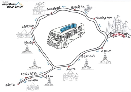 FOTO Prima linie de autobuz Hop-On - Hop-Off în Transilvania