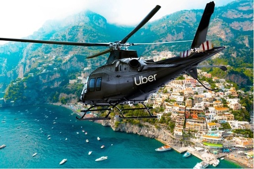 Uber introduce noi servicii - zboruri cu elicopterul și excursii cu barca