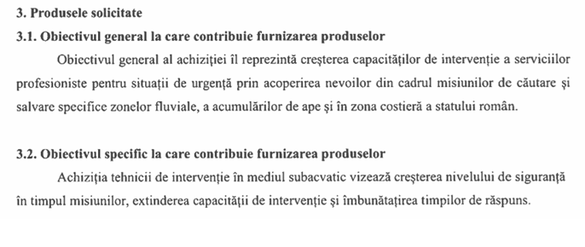 IGSU cumpără 41 drone subacvatice. Șapte oferte pentru un buget de aproape 9 milioane de euro