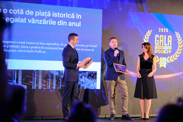 VIDEO&FOTO Gala specială 10 ani - Profit.ro a premiat manageri de top și companii românești de succes, dar și un tânăr olimpic de excepție al României, la Gala Povești cu Profit... Made în România