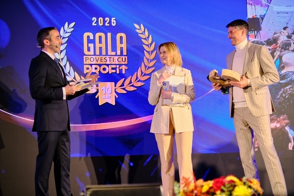 VIDEO&FOTO Gala specială 10 ani - Profit.ro a premiat manageri de top și companii românești de succes, dar și un tânăr olimpic de excepție al României, la Gala Povești cu Profit... Made în România