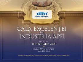 Gala Excelenței în Industria Apei, ediția a II-a, are loc pe 10 februarie 2026, la Palatul Regal din București
