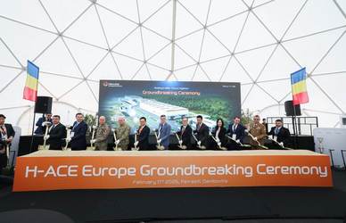 FOTO O nouă fabrică în România. Sud-coreenii de la Hanwha Aerospace au început lucrările de construcție la fabrica în care se va produce obuzierul K9
