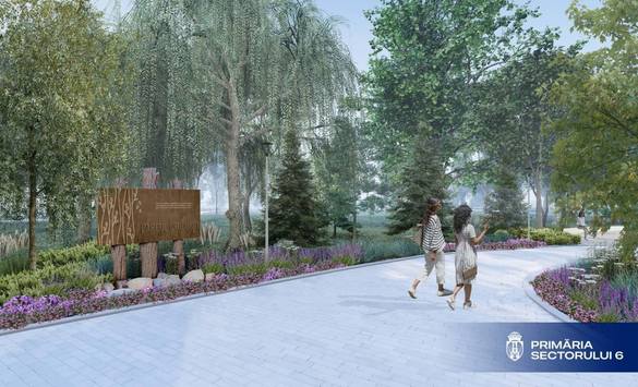 FOTO Start pentru un nou mare parc în București, cu vagon metrou și turn de belvedere
