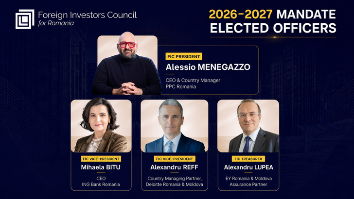 Consiliul Investitorilor Străini are o nouă echipă de conducere 