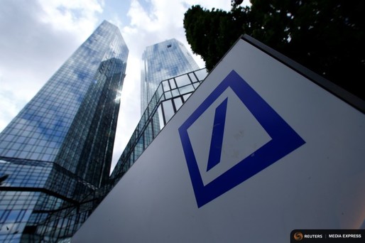 Deutsche Bank ar putea primi o amendă-record de 14 mld. dolari în SUA pentru că a vândut credite toxice înainte de 2007