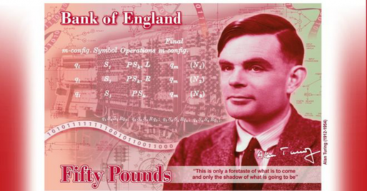 Matematicianul Alan Turing va figura pe bancnota de 50 de lire sterline