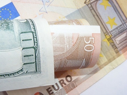 Euro, la cel mai ridicat nivel din ultimii peste 2 ani față de dolar 
