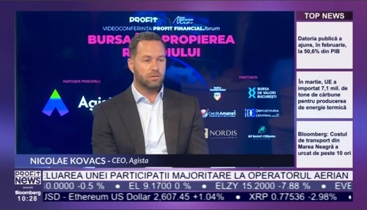 Profit Piața de Capital.forum: Nicolae Kovacs, CEO Agista: Ne uităm la companii care răspund nevoilor primare - agricultură, IT, servicii medicale, deșeuri; firmele din România se tem de bursă, dar din motive greșite. Plan de listare proprie în 2024