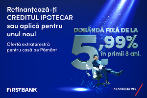 First Bank lansează o ofertă extraterestră pentru creditul ipotecar