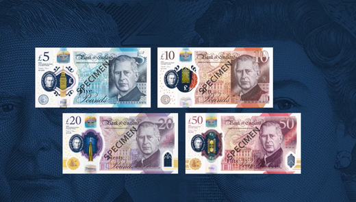 Portretul regelui Charles al III-lea va apărea pe bancnote din Regatul Unit începând din luna iunie