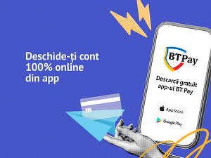 Românii din diaspora pot deschide conturi 100% online prin BT Pay, chiar dacă au telefon de străinătate, fără niciun call cu agenții băncii