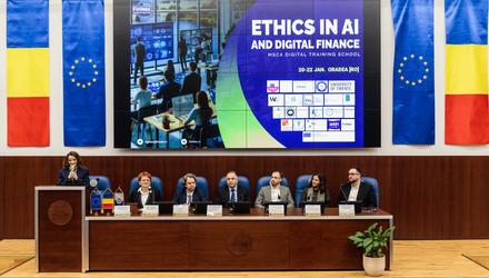 Premieră în România: Doctoranzi și cercetători de elită din 25 de țări s-au reunit la Oradea pentru un training pe tema Eticii în AI și Finanțe digitale