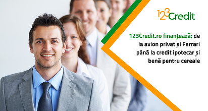 123Credit.ro finanțează: de la avion privat și Ferrari până la credit ipotecar și benă pentru cereale