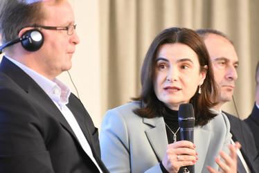 VIDEO Suntem pe un făgaș pozitiv.  Mihaela Bîtu, CEO ING Bank România: Trecem printr-o perioadă de încetinire a creșterii economice și e bine - Profit Financial.forum 