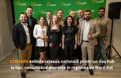 123Credit extinde rețeaua națională printr-un nou hub la Iași, consolidând prezența în regiunea de nord-est
