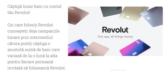 Revolut anunță în România recompense de până la 1.000 lei 