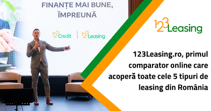 123Leasing.ro, primul comparator online care acoperă toate cele 5 tipuri de leasing din România