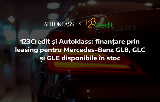 123Credit și Autoklass: finanțare prin leasing pentru 3 modele Mercedes-Benz GLB, GLC și GLE disponibile în stoc