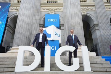Prima zi pentru Digi pe bursa din Spania. Acțiunile coboară sub prețul de IPO la debutul pe bursă