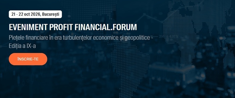 Profit Financial.forum, eveniment pe 2 zile. Impactul amenzii aplicate de Consiliul Concurenței băncilor participante la stabilirea ROBOR, Cum va continua digitalizarea asigurătorilor, Soluții alternative de finanțare pentru antreprenori și companii