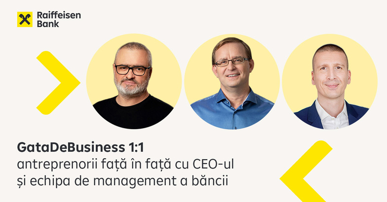 De la cifre la decizii: conversații 1:1 despre business cu CEO-ul Raiffeisen și echipa de management pentru antreprenori