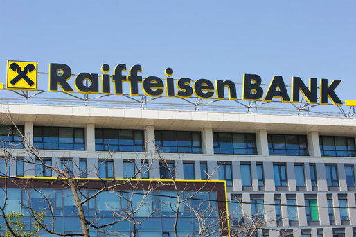 Profitul Raiffeisen Bank a scăzut anul trecut cu 13%, la 98 milioane euro 
