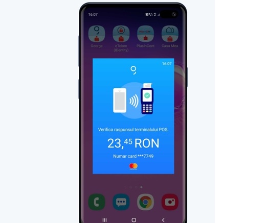 BCR a lansat George Pay, aplicația proprie pentru Android prin care clienții pot face plăți cu telefonul mobil