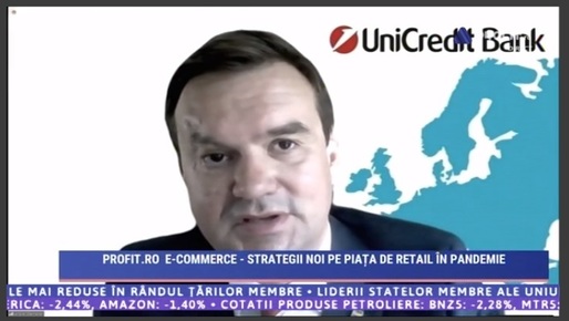 VIDEOCONFERINȚA E-commerce Profit.ro - Andrei Stamatian, UniCredit Bank România: Am văzut un interes mare pentru digitalizare din partea firmelor. Avem soluții de comerț electronic pentru IMM