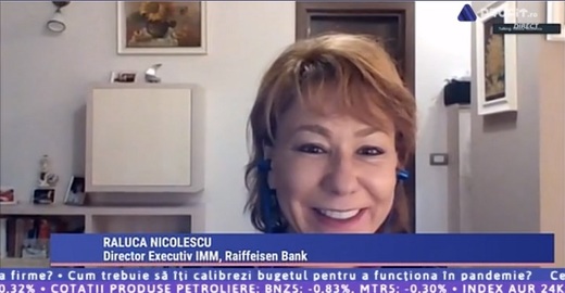 Videoconferința Profit.ro - IMM-urile în criză. Raluca Nicolescu, Raiffeisen Bank: Clienții au trecut de la hârtie la plăți electronice. Comportamentul s-a schimbat rapid