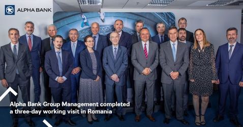 FOTO CEO-ul Alpha Bank a venit cu întregul Comitet Executiv în România, pentru discuții cu Câciu, Isărescu și vizită la „nava emblematică”, după ce a ieșit din Albania: Vrem o poziție demnă de ambiția noastră de a fi lideri pe piețele în care activăm