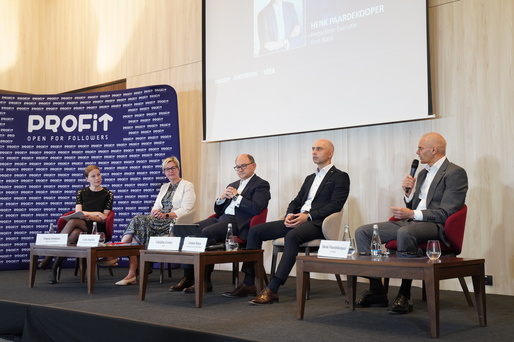 Conferința EU FUNDS Profit.ro FirstBank și Visa - Focus Brașov. Președintele executiv First Bank: Autoritățile trebuie să întindă covorul roșu afacerilor, nu să le pună bariere birocratice
