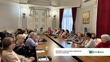
Educație financiară: Vârstnicii, ajutați să se descurce cu tehnologia, într-un proiect Silver Circle susținut de CEC Bank