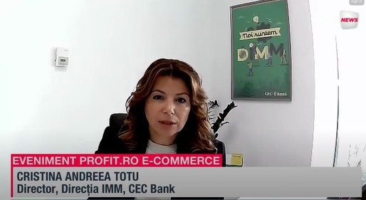 Conferința Profit E-commerce - Cristina Totu, CEC Bank: Creditele IMM Invest au intrat la rambursare, se vede în presiunea pe cash-flow-ul companiilor. Creditarea persoanelor fizice a crescut foarte mult în 2024