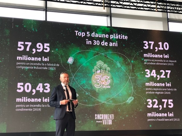 FOTO Omniasig a subscris în ultimii 30 de ani prime de asigurare de peste 30 miliarde lei și a plătit daune către păgubiți de 18 milliarde lei. Mihai Tecău, Președinte Directorat: Ne-am propus atingerea unui profit net similar celui atins în 2024
