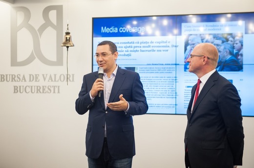 Poante cu Victor Ponta la bursă