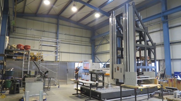 Instalație pentru producerea cilindrilor de laminor, produs AAGES pentru export în Turcia