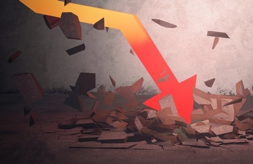 Bursa a săpat după noi minime. A dat de rocă tare