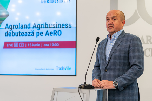 Agroland Agribusiness intră pe bursă ca o companie cu o valoare de 40 milioane lei. Tranzacționată la un nivel de 32 de ori profitul net din 2020, compania promite o creștere „mult accelerată”. „Am crescut bine, poate un pic foarte abrupt.”