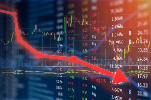 Bursa scade cu 3% după lovirea unor parametri tehnici. Declin de 5,5% pe acțiunile Băncii Transilvania