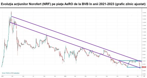 Acțiunile Norofert se ajustează drastic. Compania poate oferi un dividend cu randament de numai 1% pentru că acoperă pierderi din erori contabile reportate din anii anteriori