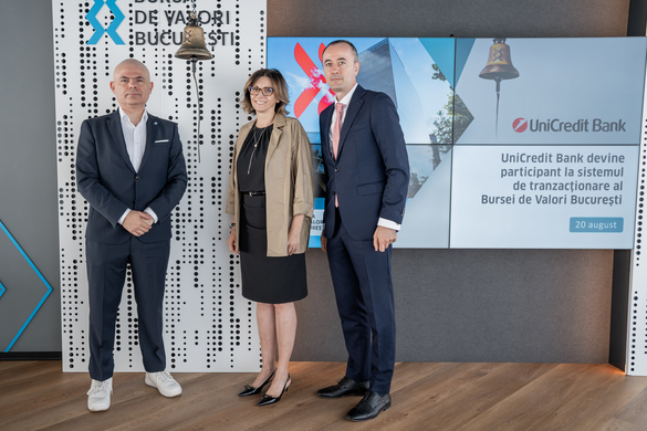 FOTO UniCredit devine broker la BVB. Vrea să ajungă pentru bursă un jucător cel puțin la fel de reprezentativ cât este pentru sistemul bancar CONFIRMARE
