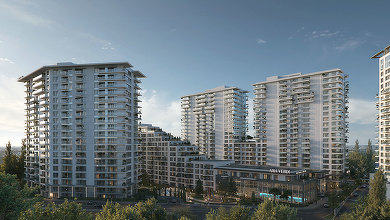 FOTO Turnuri cu apartamente și acoperișuri verzi, puse în vânzare în stadiul de proiect