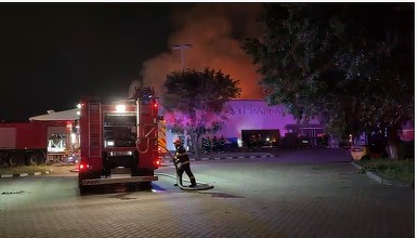 Incendiu la TeraPlast Chiajna. Pagubele, estimate la 150.000 de euro