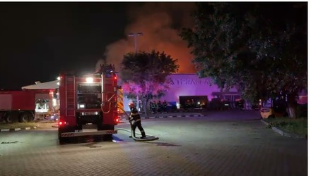 Incendiu la TeraPlast Chiajna. Pagubele, estimate la 150.000 de euro