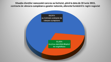 Aproape o treime din consumatorii noncasnici nu și-au ales încă furnizorul de gaze
