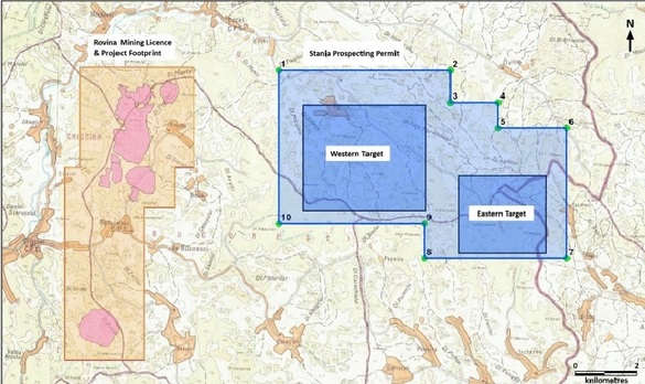 Canadienii de la Euro Sun au obținut un nou permis de prospectare pentru perimetrul aurifer Stănija, din Hunedoara